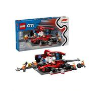 Shein City Formula 1® F1® pit stop with pit crew and Ferrari racer BOYS FIRST 60443