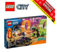 Shein CITY STUNTZ PISTA ACROBÁTICA CON DOBLE RIZO, 60339, TIENDA CON LICENCIA OFICIAL, ENVÍO 24-72H LABORABLES, JUGUETES, 598 BRICKS DE PIEZAS, ORIGINALES,