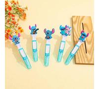 Shein Clips para el cabello de plástico antideslizantes con diseño de Stitch de Disney, equipados con accesorios de PVC de Stitch. Clips de cocodrilo profes