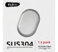 Shein CLS&NOBANA Nuevo asador portátil de acero inoxidable 304 para exteriores, camping, hogar, olla grande para sopa, plato plano pequeño