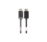 Shein CLUB3D DisplayPort™ 2.1 Cable certificado VESA DP80 bidireccional 4K240Hz, 8K60Hz u 10K60Hz M/M 1.6m/5.25ft
