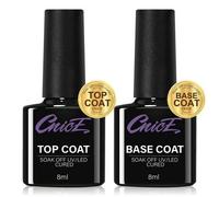 Shein CNICE 8ML BASE COAT&Top COAT/ Pegamento para Uñas & Top COAT, Requiere Lámpara UV/LED para Curado Esmalte de Uñas de Gel de Larga Duración Juego de 2