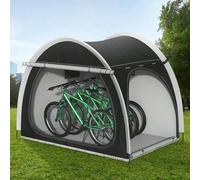 Shein Cobertizo plegable para guardar bicicletas, tela Oxford 210D impermeable con revestimiento plateado, refugio portátil para motocicletas, para exterior