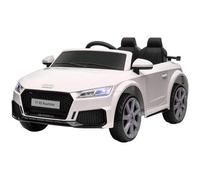 Shein Coche eléctrico infantil HOMCOM, Audi TT RS Roadster, 3 km/h, mando a distancia, LED, USB, blanco