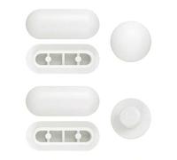 Shein Cojín para asiento de inodoro, Tope para asiento de inodoro, Cojín reductor de ruido, Juego de cojín para asiento de inodoro, Cojín universal para ino