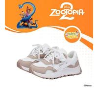 Shein Colaboración auténtica con Zootopia 2 | Un par de zapatos deportivos infantiles de Disney, aptos para uso diario y vacaciones al aire libre, ajuste có