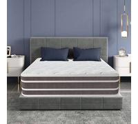 Shein Colchón 140x190cm, Colchón Híbrido de Muelles Ensacados, 30cm de Grosor, Viscoelástico, Transpirable, Alta Elasticidad, Cómodo y Agradable Para la Pie