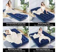 Shein Colchón de aire con parte superior suave Bestway 67004/67003/67002/67001 - Almohadilla para uso en interiores/exteriores, perfecta para viajes y campi