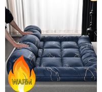 Shein Colchón delgado económico: suave, cómodo, transpirable, 100% hipoalergénico, plegable y enrollable Colchón tipo tatami grueso para viajes, campamentos