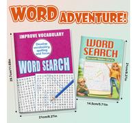 Shein Colección de búsqueda de palabras - Encuentra palabras ocultas en la cuadrícula de letras | Práctica divertida de vocabulario y ortografía