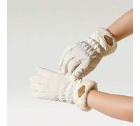 Shein Colección de esquí S/M Conquistador del frío Guantes de esquí acolchados resistentes al viento y al agua, con forro polar y pantalla táctil, para uso