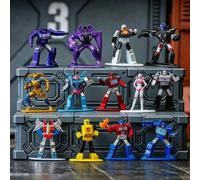 Shein Colección de figuras mini Jada Toys Transformers Nano Metalfigs, personaje robot de metal fundido de estilo aleatorio, figuras de y talla grande Autob