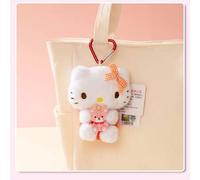 Shein Colección de llaveros de peluche de Hello Kitty con licencia oficial de Sanrio - Lindo colgante de dibujos animados adecuado para mochilas, bolsos, bo