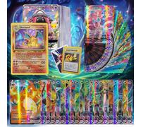 Shein ¡Colección definitiva de cartas Pokémon! talla grande de 300 cartas Holo y Raras, incluidas VMAX/GX/EX, con acabado de lámina arcoíris (Series V, Vmax