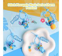 Shein Colgante con dije de la serie musical Disney Stitch Pineapple. Preciosa figura de Stitch con múltiples estilos, incluyendo Stitch de gafas de sol, Sti