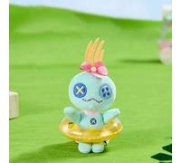 Shein Colgante de peluche de la serie Disney Stitch Scrump con falda hula de verano, diseño de corazón abrazador, adecuado para decorar bolsos y llaves, apr