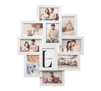 Shein Collage de Marcos de Fotos, 10 Marcos para Fotos de 10 x 15 cm, Marcos de Fotos para Pared, Marcos Múltiples, Decoración de Pared, Blanco Nube, Regalo