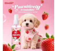 Shein Colonia para Mascotas Oivolii - Perfume y Acondicionador Desodorizante para Perros & Gatos - Spray Fresco de Larga Duración - Aroma Dulce de Fresa, Ma