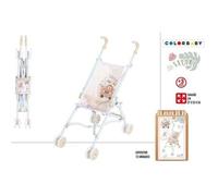 Shein ColorBaby - Sillita carrito de muñecas sillas de paseo plegable juguete de calidad para niños y niñas oficial y original garantizado Color rosas,azul