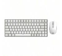 Shein Combo de teclado y mouse inalámbricos K1, diseño de teclas de dos tonos, rebote mecánico Jelly Touch, ajuste de DPI de 3 niveles, compatible con siste
