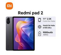 Shein Computadora tablet Redmi Pad 2 Versión global, pantalla de 11" 2.5K de cristal claro, batería masiva de 9000mAh (típica), procesador Helio G100 avanza