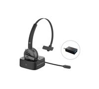 Shein Conceptronic POLONA03BD auricular y casco Auriculares Inalámbrico Diadema Oficina/Centro de llamadas Bluetooth Base de carga Negro