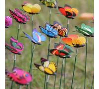 Shein Conjunto aleatorio de esquejes de plantas de jardín pequeñas de mariposas de 4 cm en 5/10/20 piezas