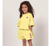 Shein Conjunto coordinado estilo chándal de amor propio para niñas, atuendo informal deportivo para primavera y otoño