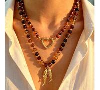 Shein Conjunto de 2 piezas/1 pieza de collar ajustable para mujer, estilo vintage francés elegante, hip hop, old money, vacaciones, bling bling, dopamina, m