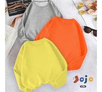 Shein Conjunto de 3 piezas de ropa de calle estilo suelto y oversize para niños, de mezcla de algodón suave, con sudadera de manga larga, para otoño/inviern