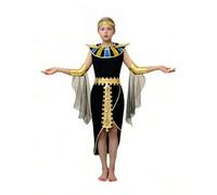 Shein Conjunto de 5 piezas de disfraz de princesa egipcia para niñas, incluye vestido, tocado, collar, brazaletes y cinturón para la cintura, adecuado para