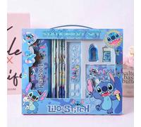 Shein Conjunto de artículos de papelería con el personaje Stitch y las princesas de Frozen, un regalo ideal para estudiantes y útiles escolares, un set de a