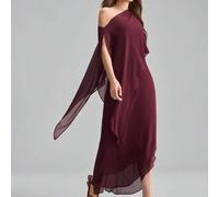 Shein Conjunto de dos piezas para mujer, atuendo de festival de playa, atuendo de festival de música estilo country. Vestido sin tirantes con dobladillo de