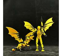 Shein Conjunto de figura de acción Titan 13 (se requiere autoensamblaje) - Juego completo de figurita de robot T13 + modelo de dragón, decoración de escrito