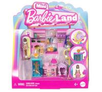 Shein Conjunto de juego coleccionable Mascota Boutique BarbieLand Mini con muñeca de 1.5 pulgadas, exhibidor de productos para mascotas, caja registradora,