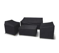 Shein Conjunto de muebles de exterior impermeable, conjunto de muebles de terraza de 4 piezas, adecuado para sofás de exterior, sillas de jardín, mesas de c