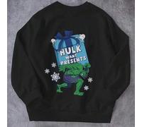 Shein Conjunto de ropa de otoño/invierno con forro polar cálido para niño preadolescente, con estampado gráfico de Marvel Hulk