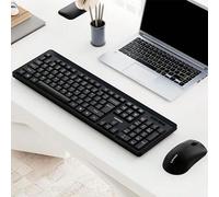 Shein Conjunto de teclado y ratón de oficina KN210 Combinación de teclado + ratón Receptor USB plug and play Diseño a prueba de salpicaduras Opción universa