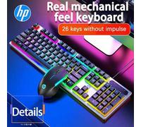 Shein Conjunto de teclado y ratón para juegos KM300F. Combinación de teclado retroiluminado con cable y ratón para juegos. Teclas de tacto mecánico. Ilumina