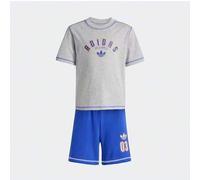 Shein Conjunto deportivo casual holgado y suave de adidas Originals para niños, modelo AL JX5258