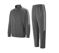 Shein Conjunto deportivo de hombre Adidas, nueva chaqueta de manga larga y pantalón de chándal de 3 rayas clásicas, conjunto de 2 piezas para otoño/invierno
