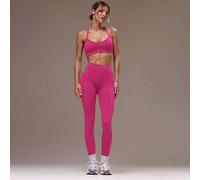 Shein Conjunto deportivo de top con espalda cruzada y mallas para mujer, para gimnasio y fitness