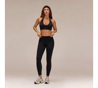 Shein Conjunto FeatherFit™ Glow In Motion con sujetador ajustable tipo halter con copas extraíbles y leggings Peakbum de 24", para yoga de bajo impacto, pil