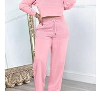 Shein Conjunto informal de 2 piezas, conjunto de 2 piezas de unicolor, conjunto de 2 piezas con capucha semitransparente, conjunto informal elegante y sexy