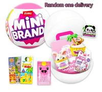 Shein Conjunto misterio de mini marcas de comida Kawaii - Paquete con juguetes sorpresa mini de comida Kawaii de ZURU, talla grande bolas ciegas con pegatin