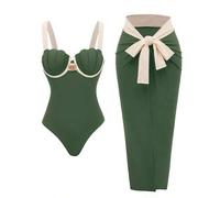 Shein Conjunto Premium de 2 Piezas para Mujer Primavera/Verano 2026, Estilo Casual Old Money Quiet Luxury para Vacaciones en la Playa, Body con Copas de Con