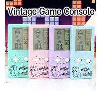 Shein Consola de juegos retro, juego de bloques de construcción, pantalla grande, regalo de vacaciones, regalo de Navidad, regalo de vacaciones creativo, re