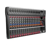 Shein Consola mezcladora de audio Depusheng DX16 de 16 canales, consola mezcladora de sonido, controlador de sonido con USB y Bluetooth, alimentación de 48