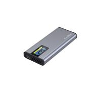 Shein CoolBox Carcasa SSD M2 NMVe y SSD SATA 2.5 con Pantalla Táctil miniChase PS32, USB3.2 10Gbps. Aluminio, Formatos M.2 2242, 2260 y 2280, Soporte UASP.