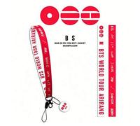 Shein Cordón BT/S AIRRANG con portatarjetas RM Jin J-Hope Jimin V Cordón K-Pop para artículos esenciales de concierto Identidad de fan Insignia de identific